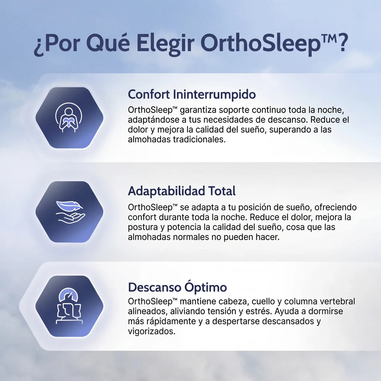 OrthoSleep™ - Almohada Cervical
