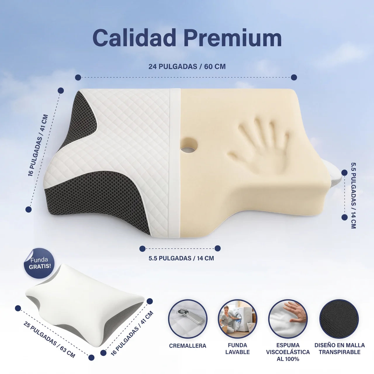 OrthoSleep™ - Almohada Cervical