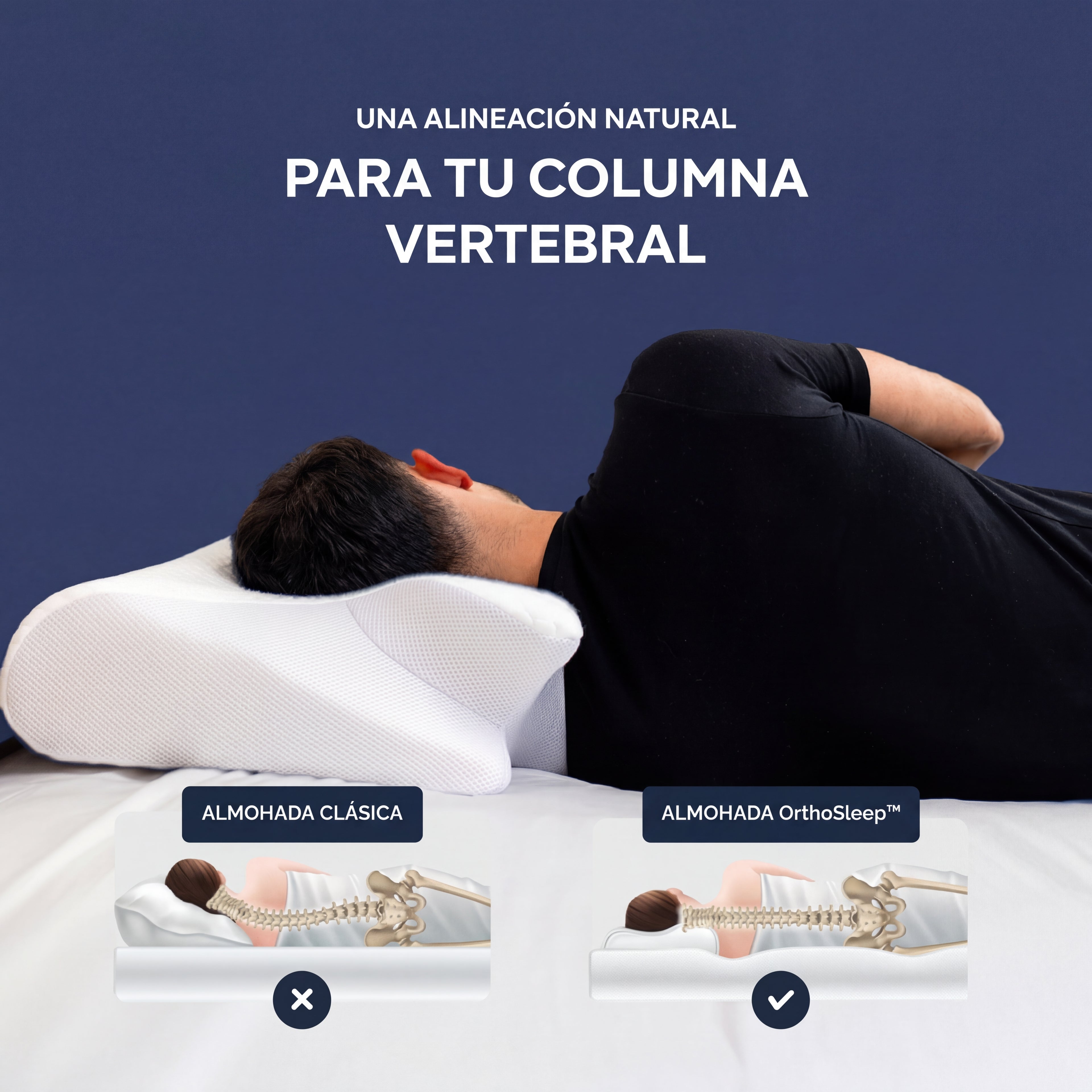 OrthoSleep™ - Almohada Cervical